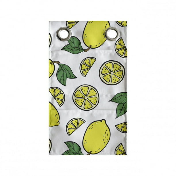 Baggage Covers Green Palm Leaves Yellow Lemons Washable Protective Case 